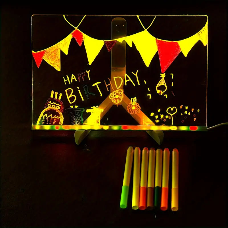 🧒✨  Glowing Acrylic Writing Board for Kids