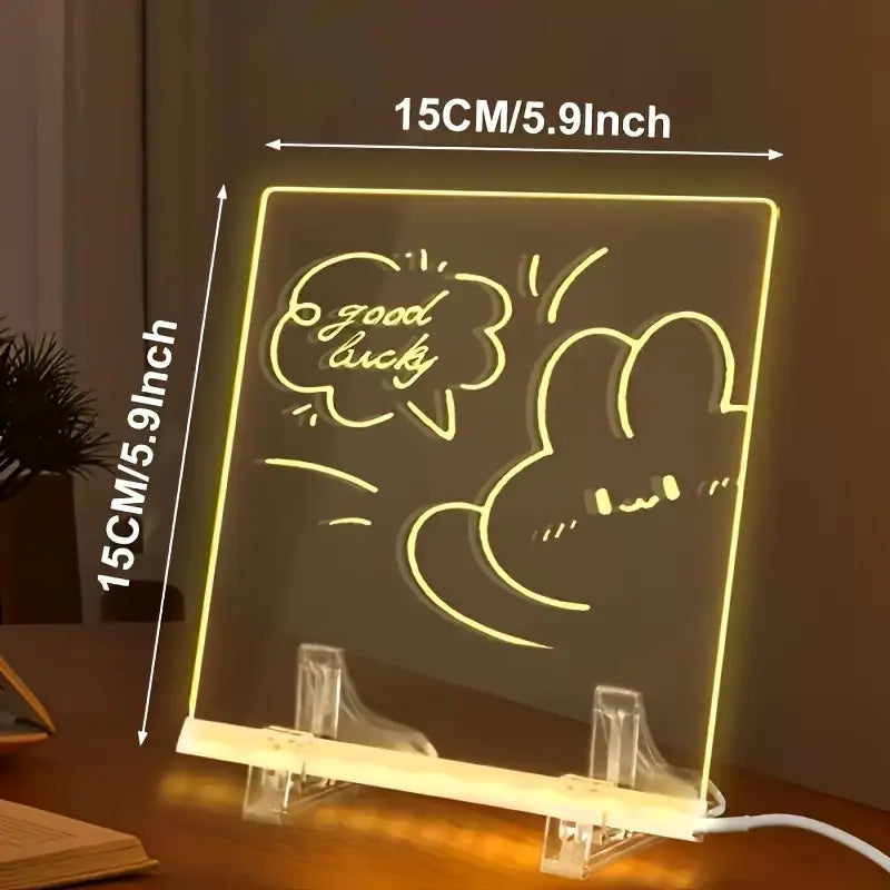 🧒✨  Glowing Acrylic Writing Board for Kids