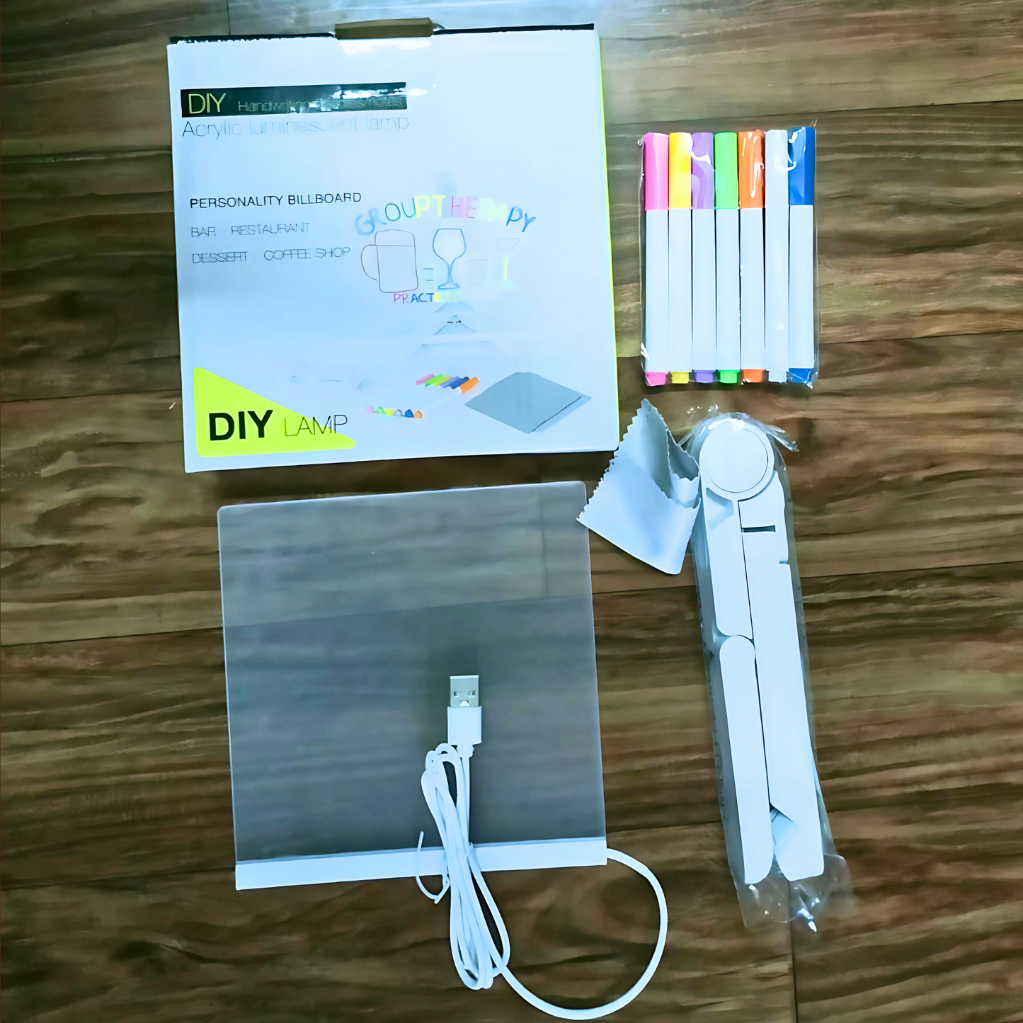 🧒✨  Glowing Acrylic Writing Board for Kids